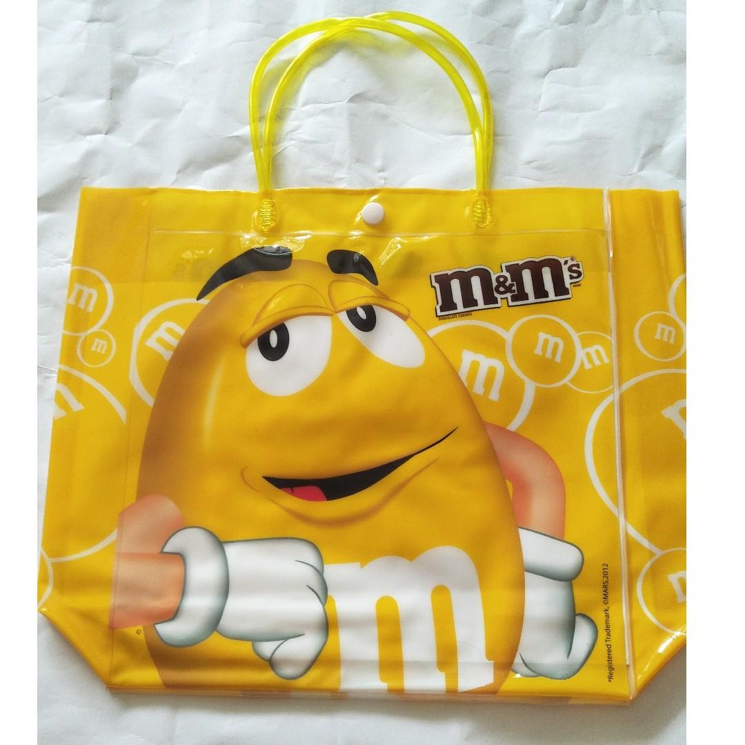 Yellow M M Plastic Tote Bad Everything Else On Carousell