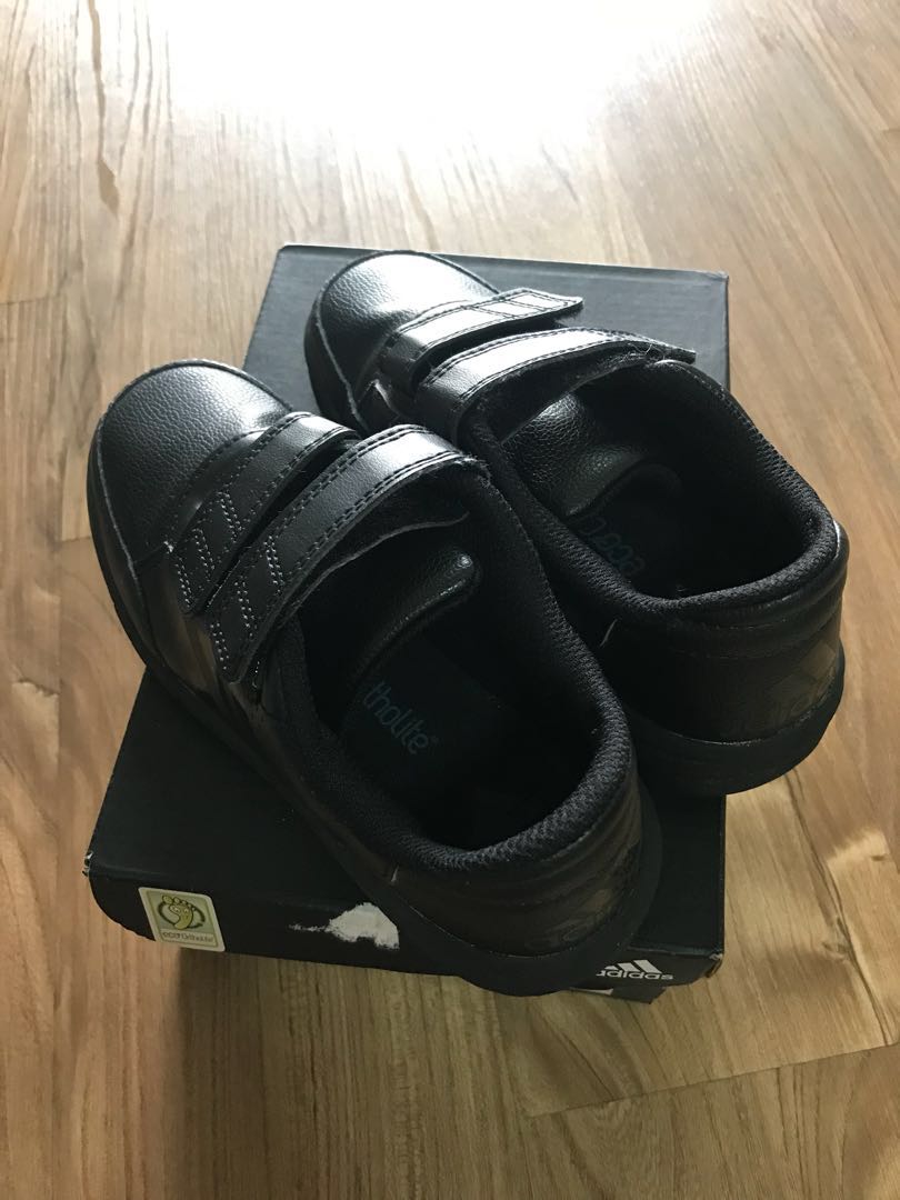 school shoes black adidas