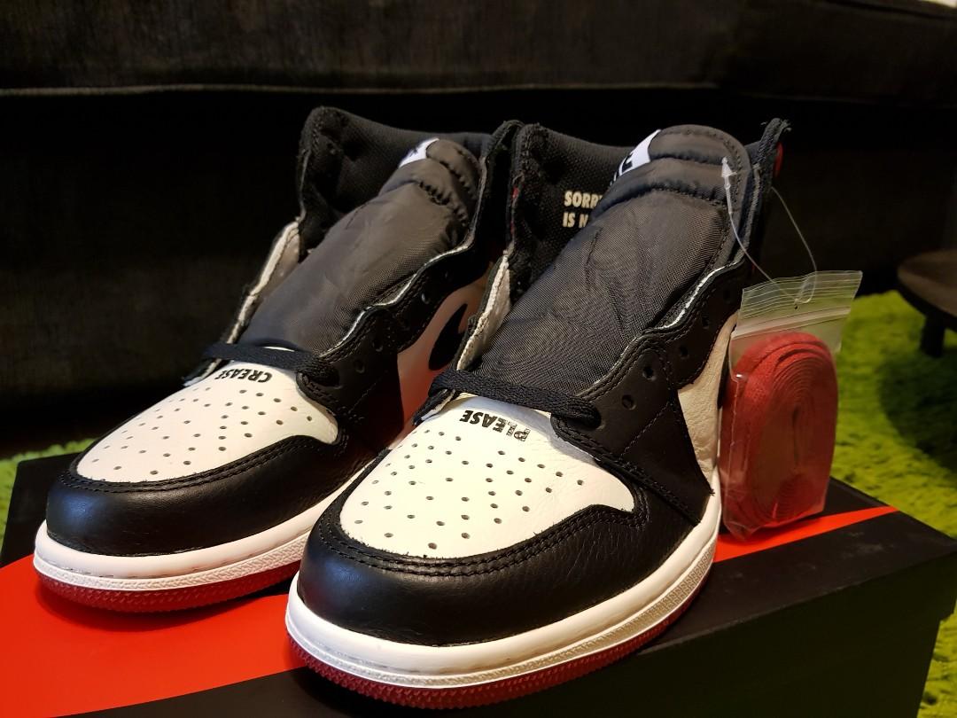 Air jordan 1 not top for resale varsity red