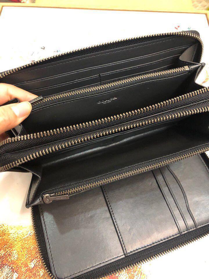 Authentic coach double zip travel organizer, Men's Fashion, Bags, Belt