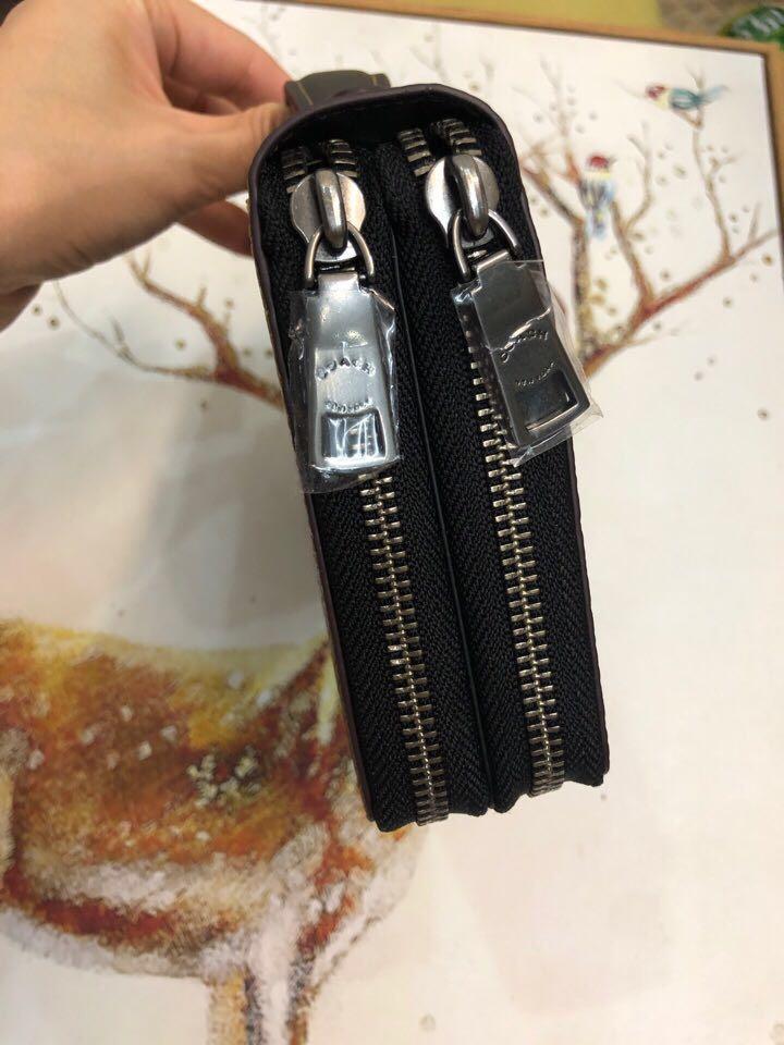 Authentic coach double zip travel organizer, Men's Fashion, Bags, Belt