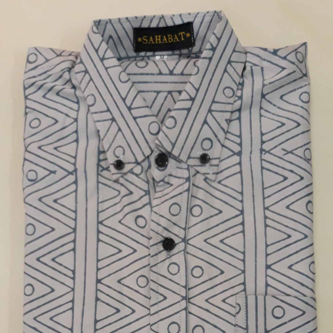 Batik Terengganu Shirt BT201SS Fesyen Lelaki Pakaian Baju Lelaki