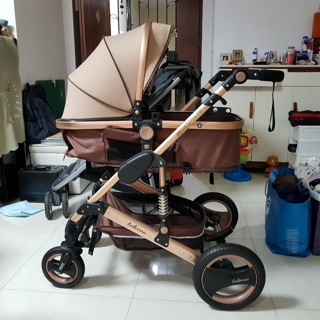 Belecoo Rose Gold Stroller used