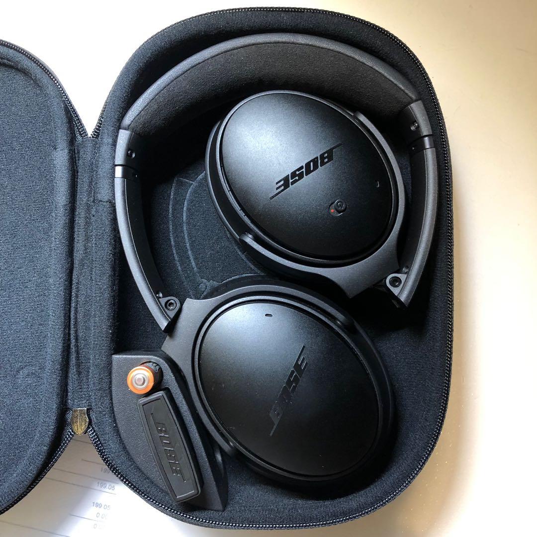 Bose Quietcomfort 25 Acoustic Noise Cancelling Headphones For Apple Devices Triple Black Qc25 Wired 3 5mm Electronics Audio On Carousell
