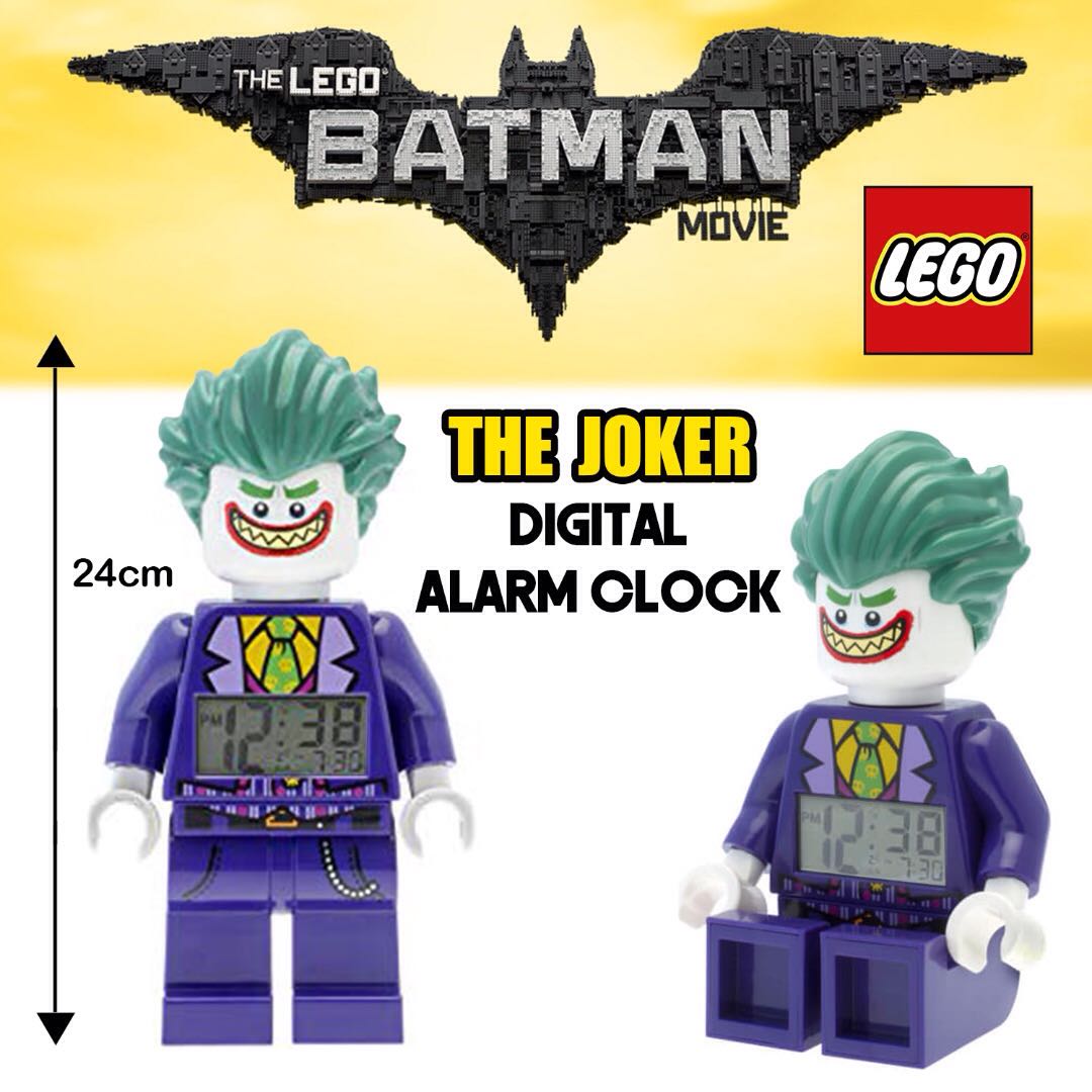 lego joker alarm clock