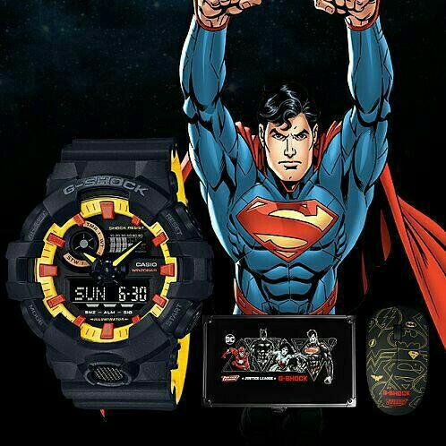 Casio G SHOCK JUSTICE LEAGUE SUPERMAN GA700BY