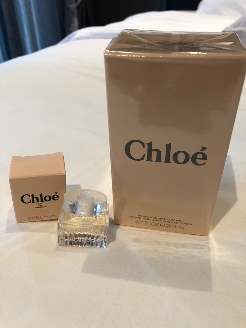 Chloe lotion and miniature perfume, Beauty & Personal Care, Fragrance ...