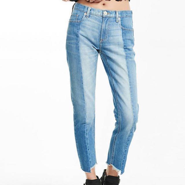 colour block jeans