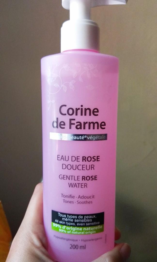 Corine De Farme Toner Gentle Rose Water Kesehatan Kecantikan Kulit Sabun Tubuh Di Carousell