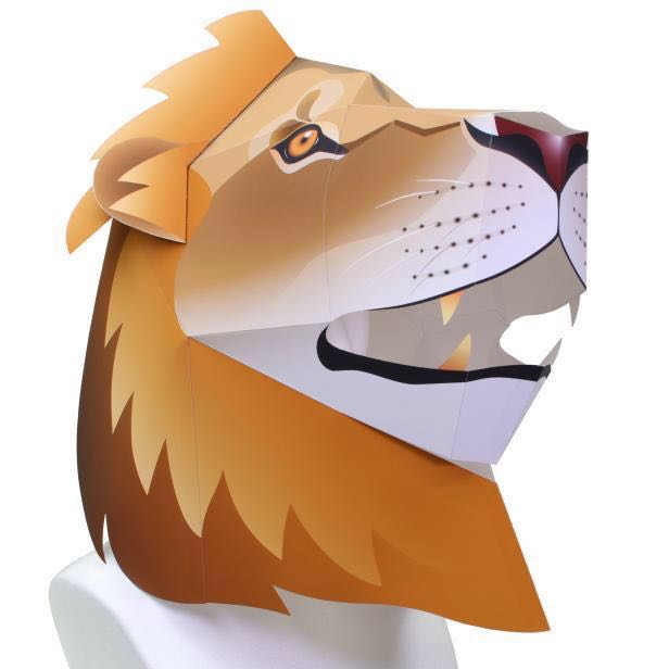 Diy 3d Animal Mask Head Lion Toys Others On Carou Share This Listing