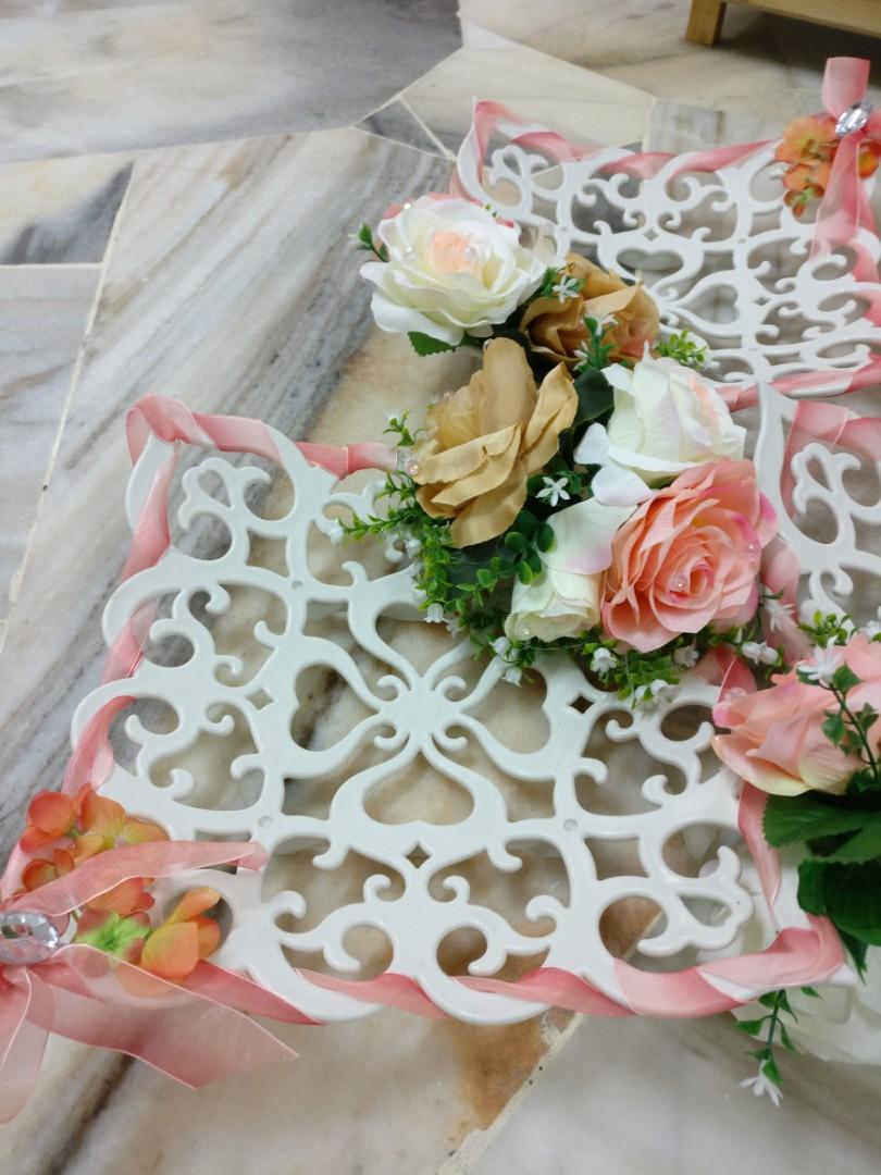 Dulang Hantaran Plastik Corak Design Craft Handmade Goods Accessories On Carousell