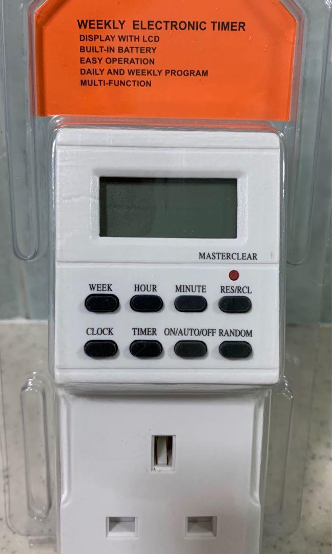Electronic Timer (Category: Electrical, Adaptors & Sockets) located in Singapore. Submitted by dannytbk (Listing ID 205380862, Image 1). Description: Brand new Electronic Timer for sale $15 per pc, $40 per 3 pcs.
