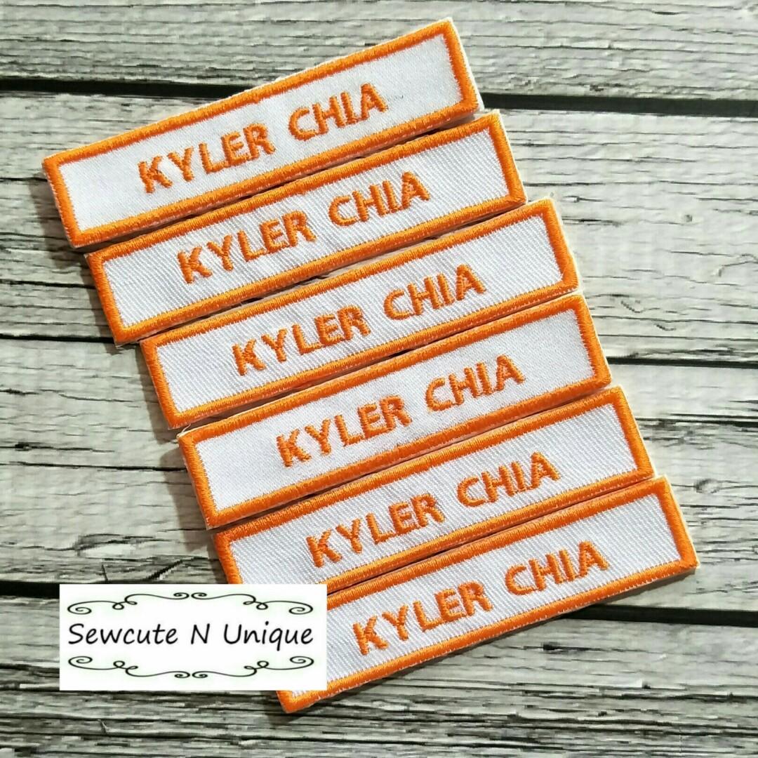 Embroidered School Name Labels