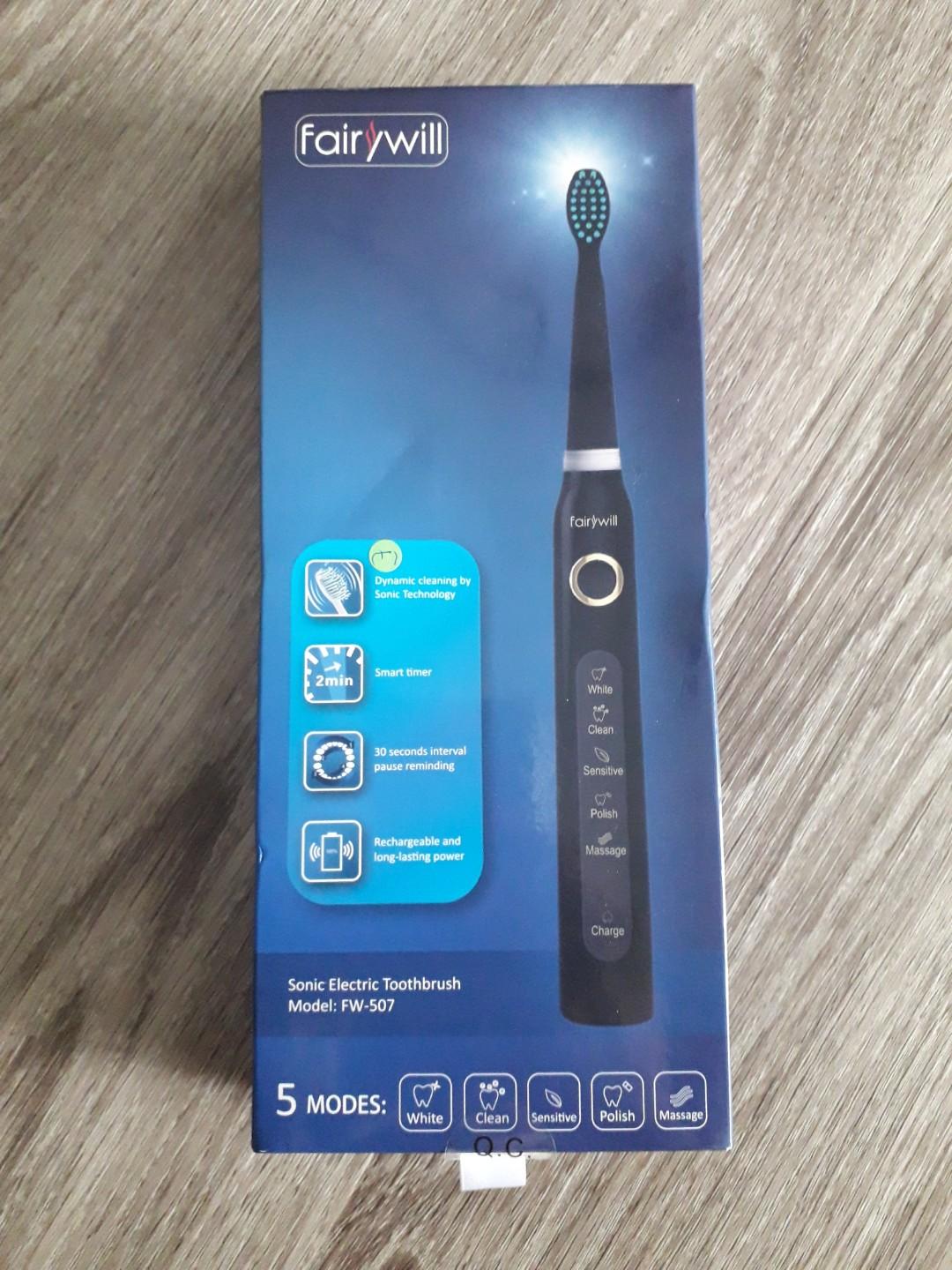 fairywill sonic powered electric toothbrush