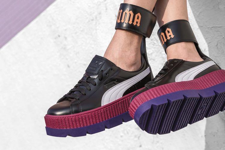fenty puma shoes womens purple