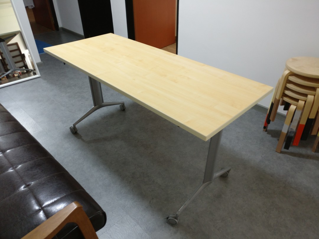 Folding office table, Furniture & Home Living, Furniture, Tables & Sets