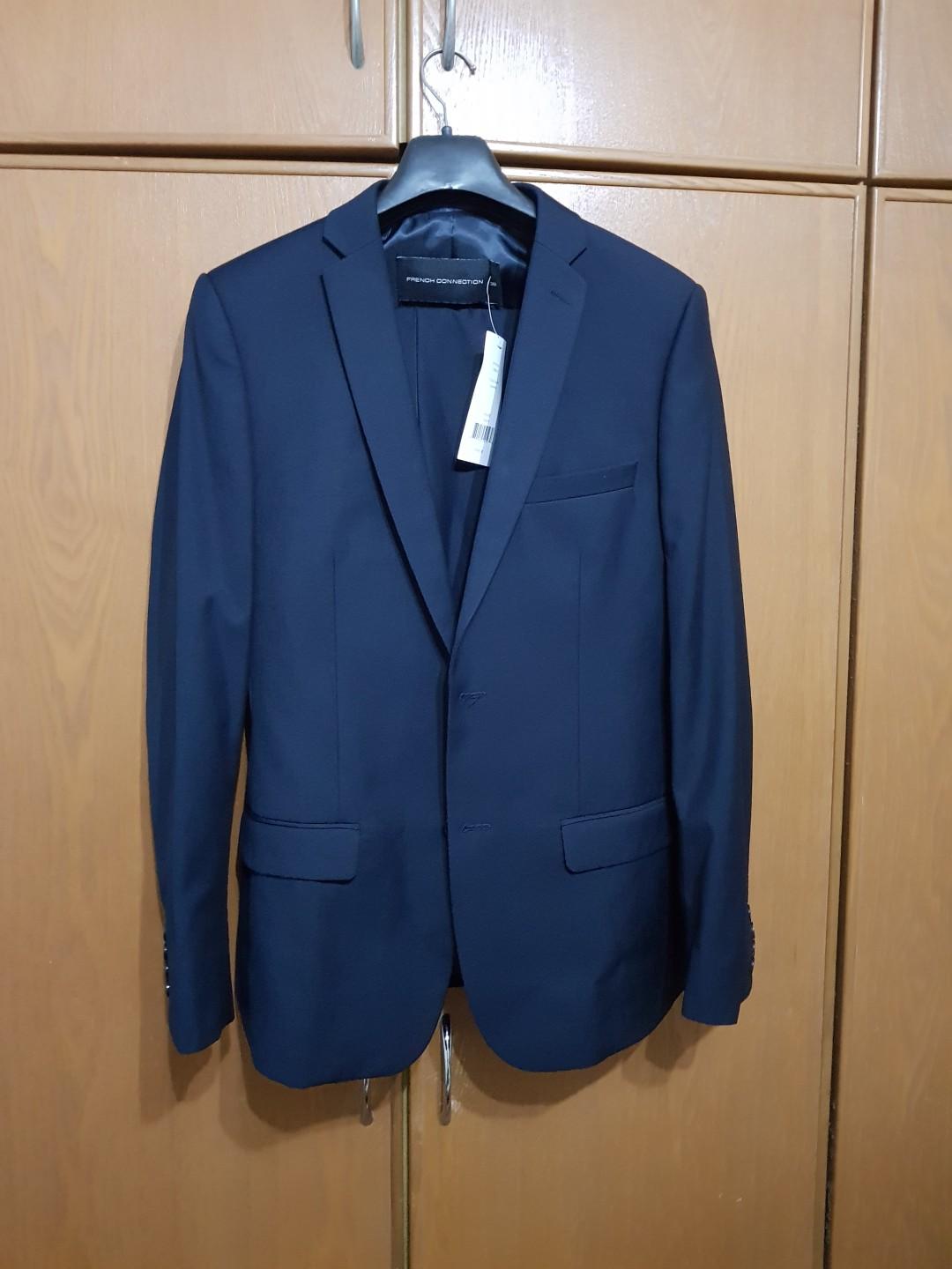 French connection new arrivals navy coat
