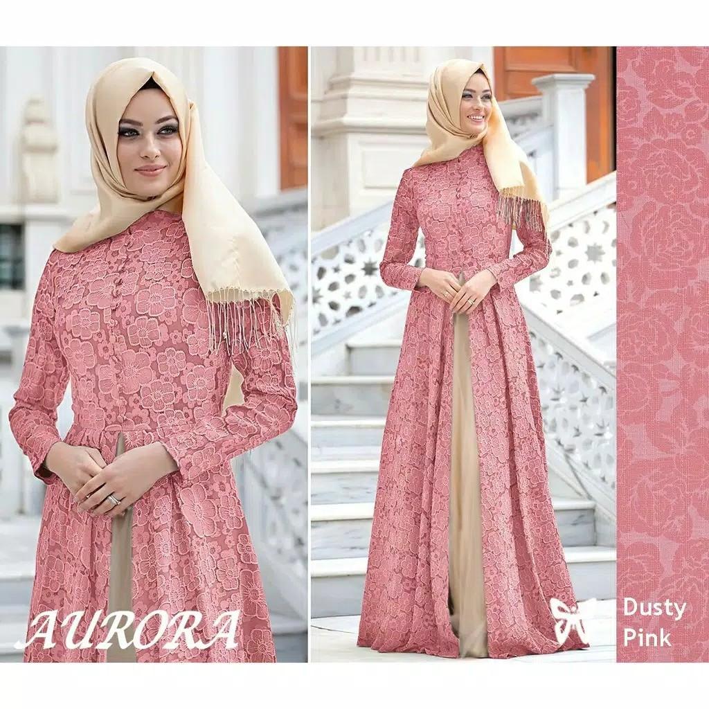 Download 400 Koleksi Gambar Gamis Pesta Paling Baru HD