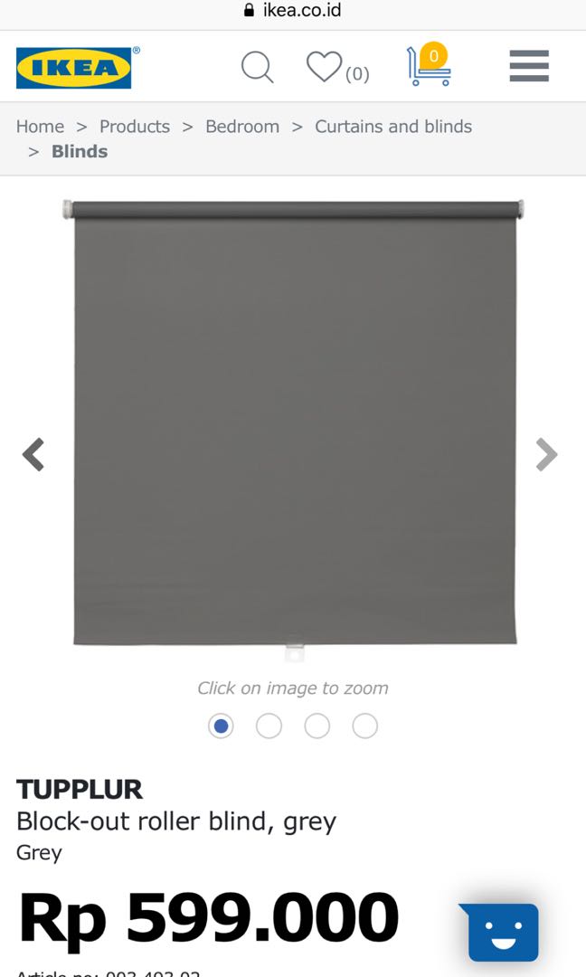 Gorden Ikea Roller Blind Tupplur Perabotan Rumah Di Carousell