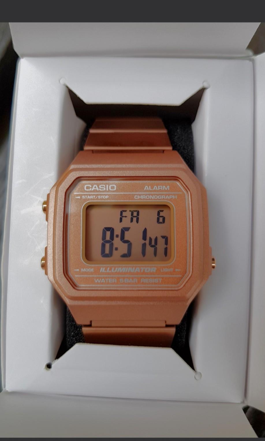 Casio illuminator rose gold original sale