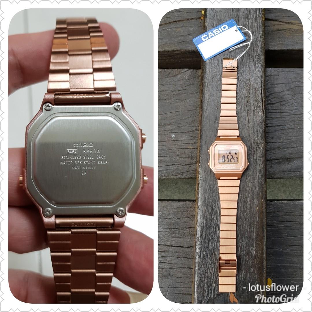 Casio b650 rose top gold
