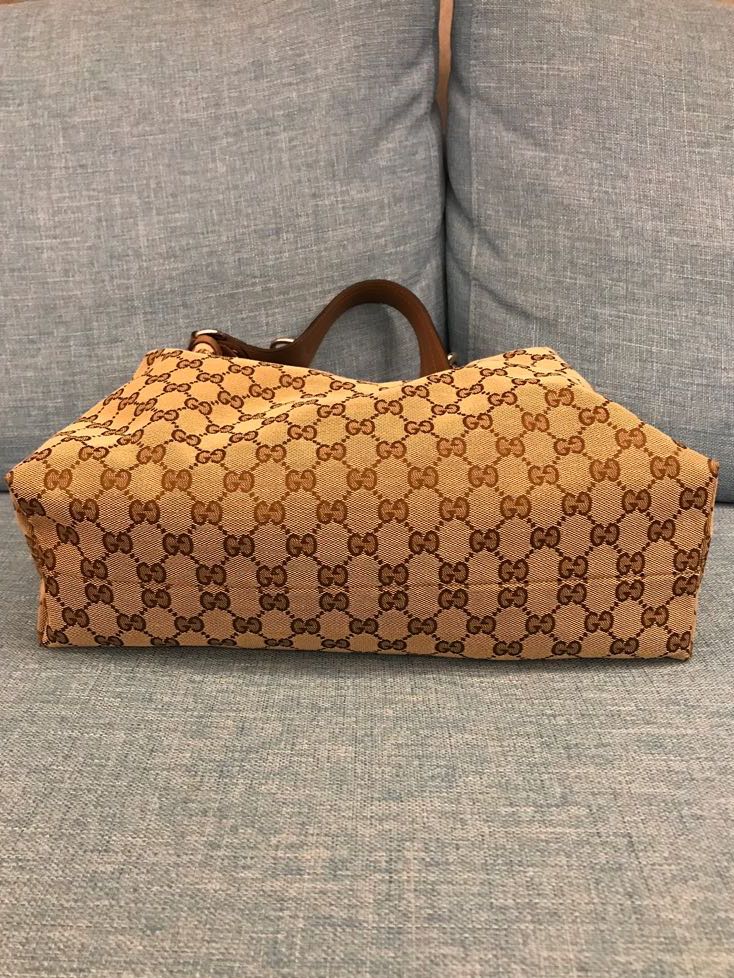 gucci logo 提花 帆布包 肩背包 手提包