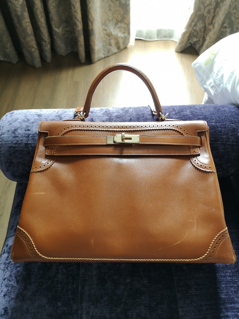 Hermes Kelly 35 Ghillies Luxury Bags Wallets on Carousell