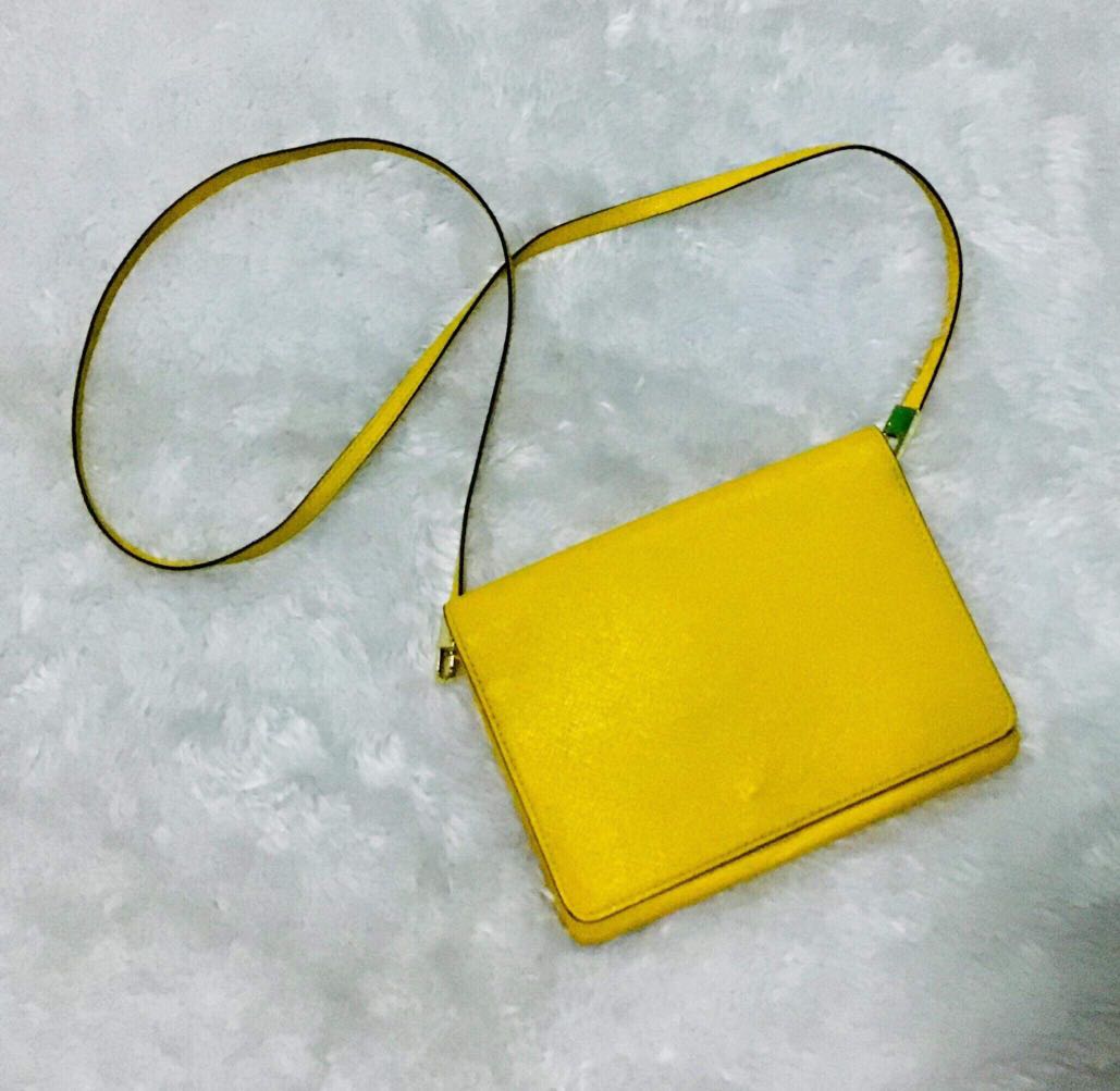 H M Yellow Sling Bag Women s Fashion Bags Wallets Cross body