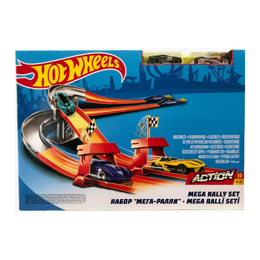 Hot Wheels Action Series Mega Rally Track Set, Hobbies & Toys, Toys