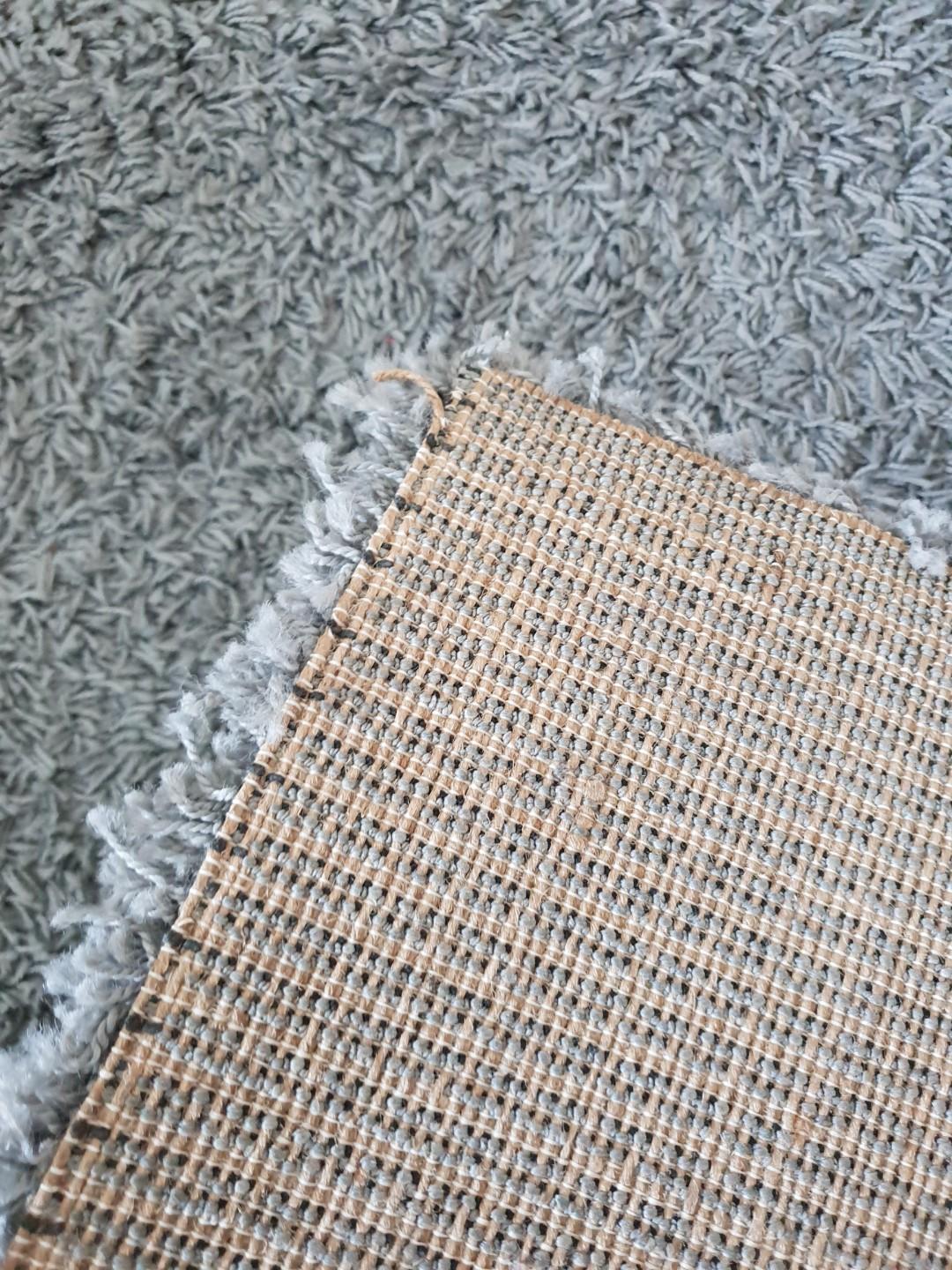 Ikea hampen rug grey, Furniture & Home Living, Home Decor, Carpets