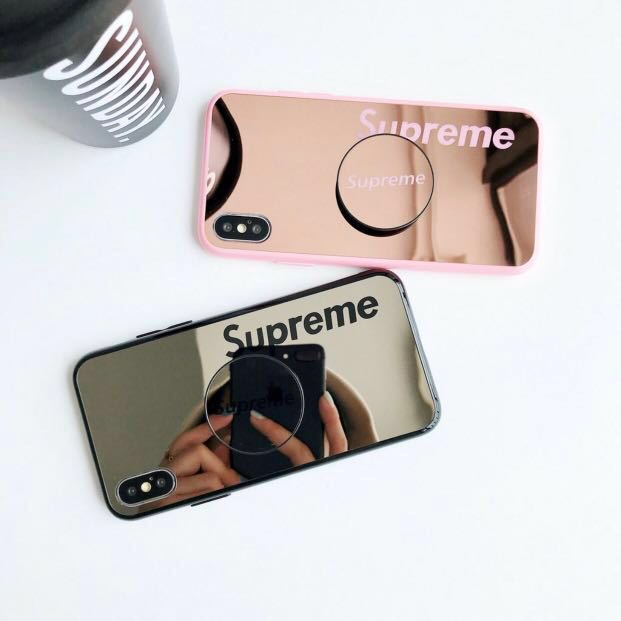supreme mirror phone case