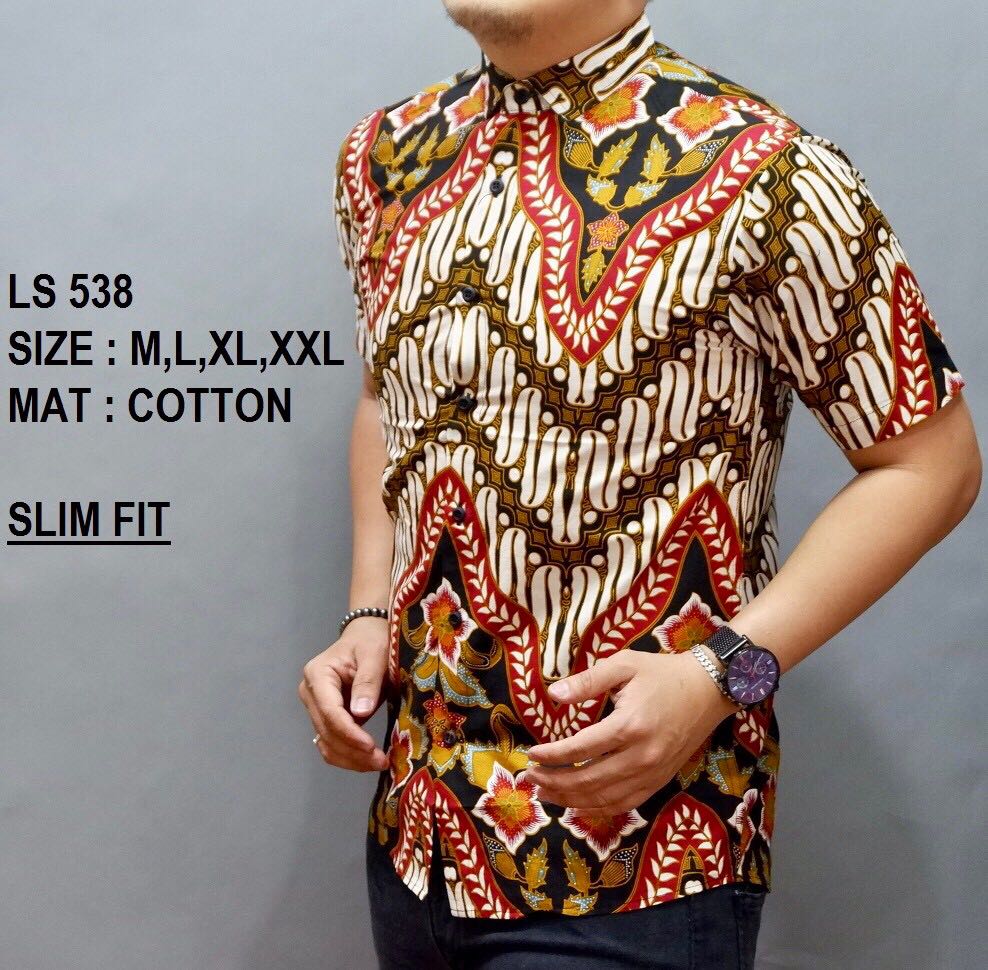 baju batik lelaki slim fit
