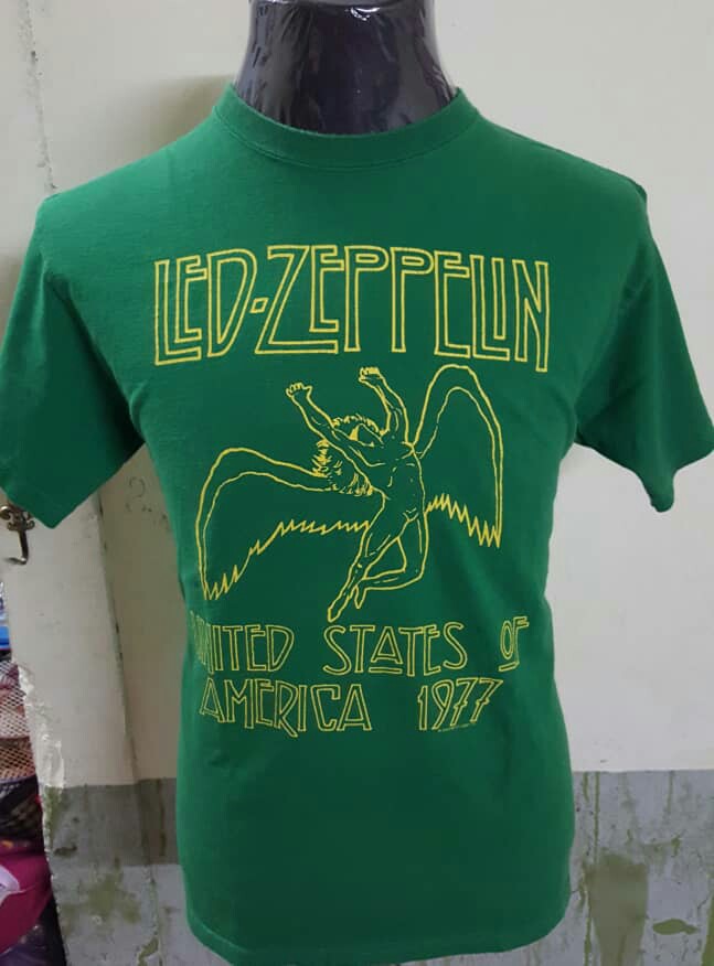 green led zeppelin t-shirt