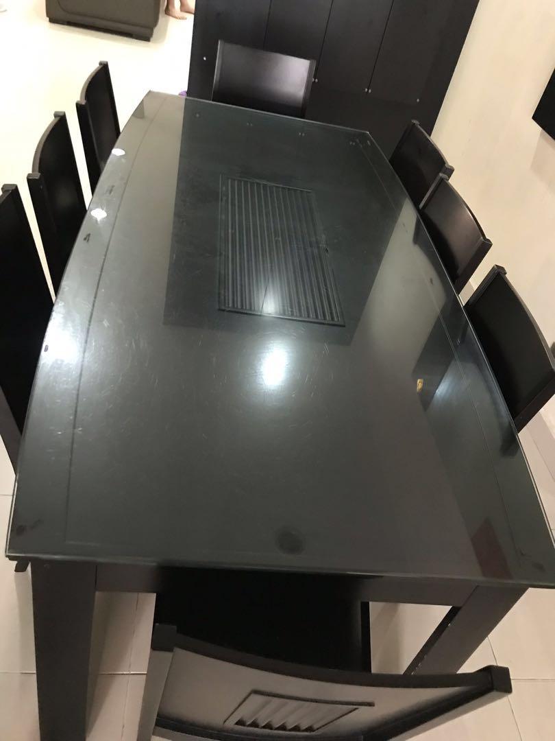 Lorenzo Rectangle Dining table 8 seats, Furniture & Home Living