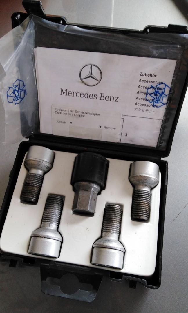 1pc Anti-theft Wheel Bolt Lock Nut Key Adapter For Mercedes-benz
