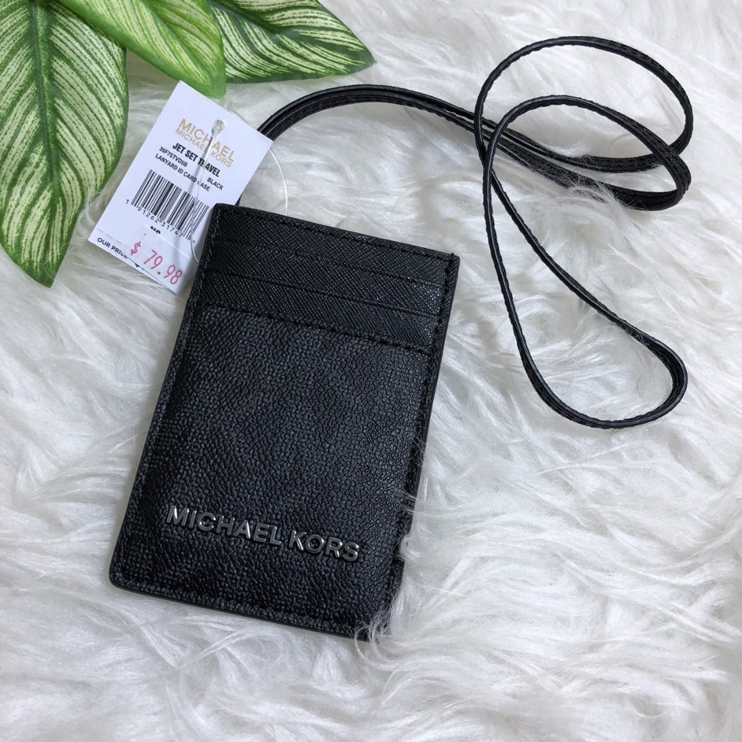 Michael kors lanyard id holder outlet