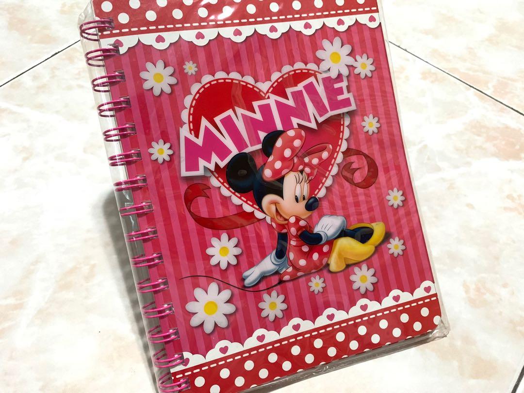 Mini Mouse Notebook Minnie Mouse Notebook, Books & Stationery, Stationery on Carousell