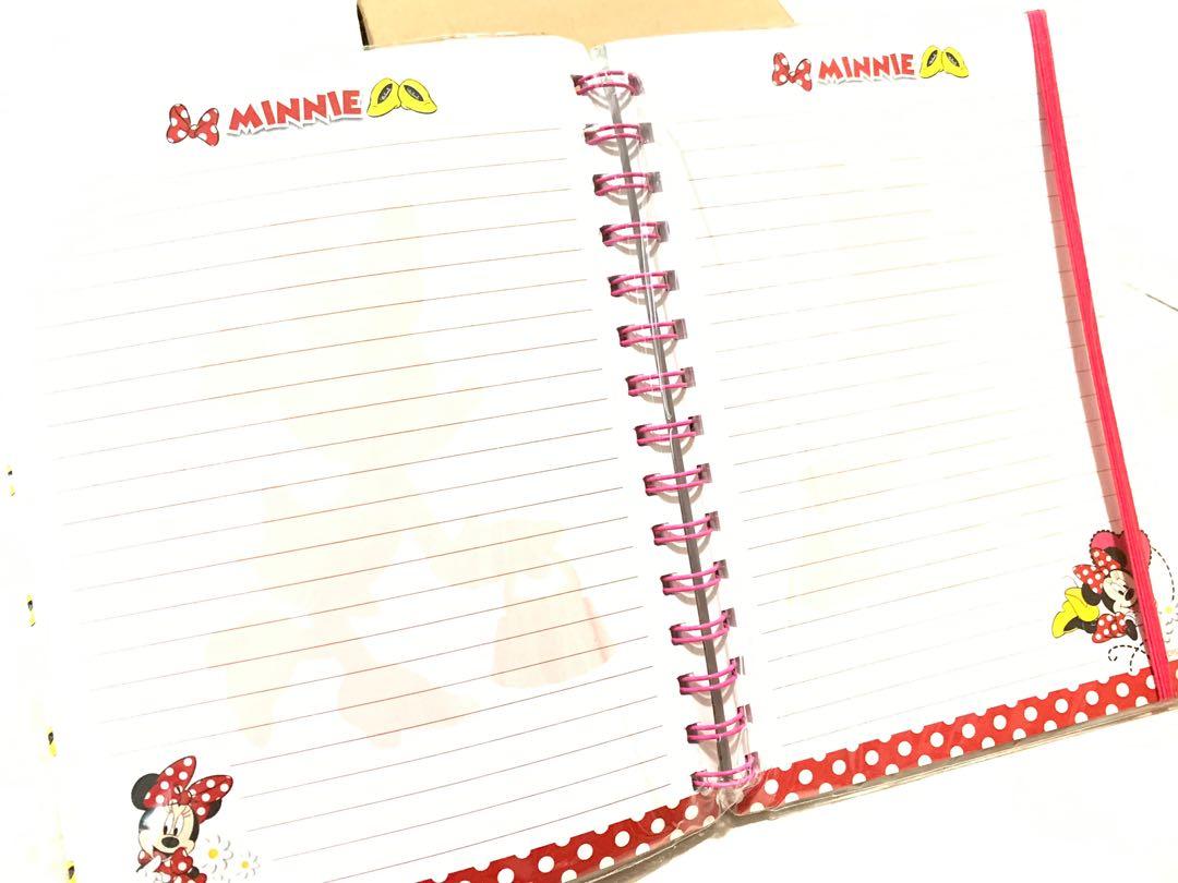 Minnie Mouse Notebook, Books & Stationery, Stationery on Carousell