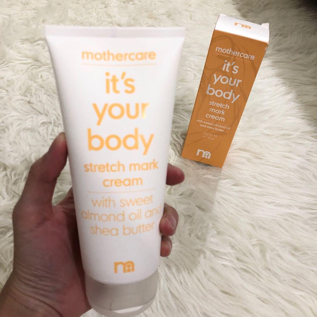 Mothercare It S Your Body Stretch Mark Cream Kesehatan Kecantikan Kulit Sabun Tubuh Di Carousell