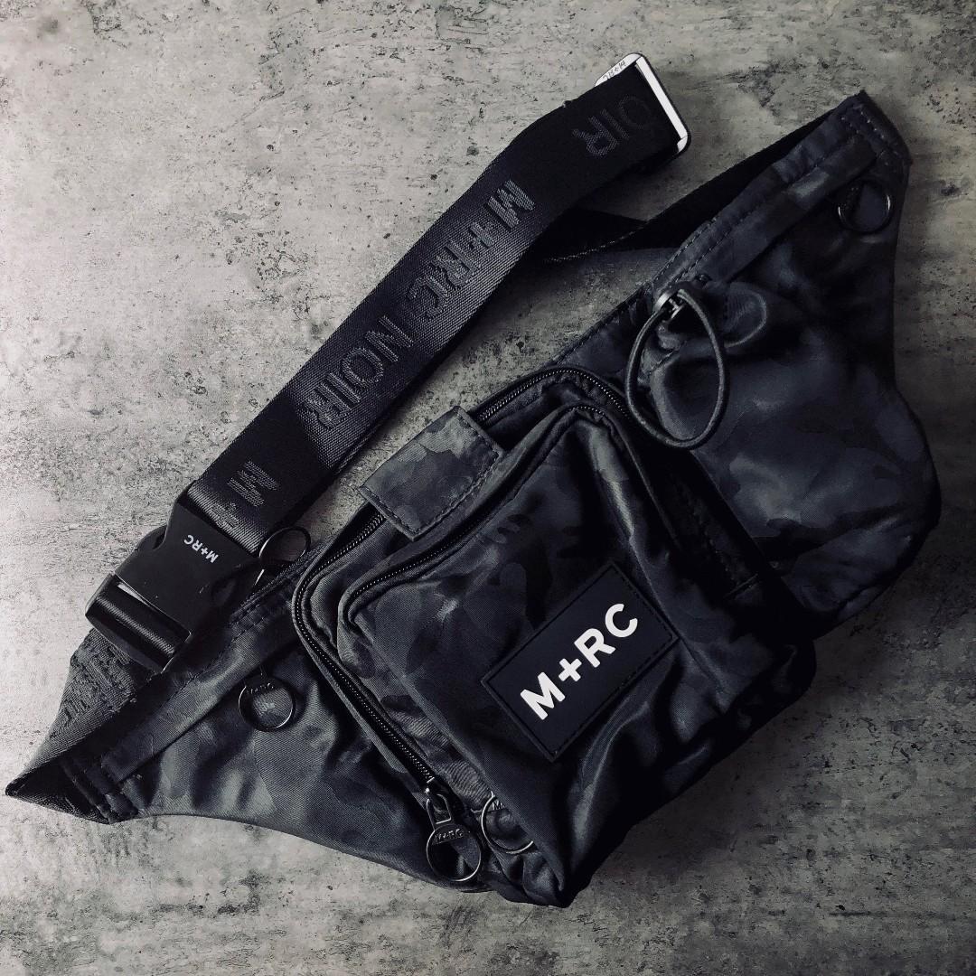 M+RC Noir SS18 Black Camo Survival Belt Bag, Men's Fashion, Bags 