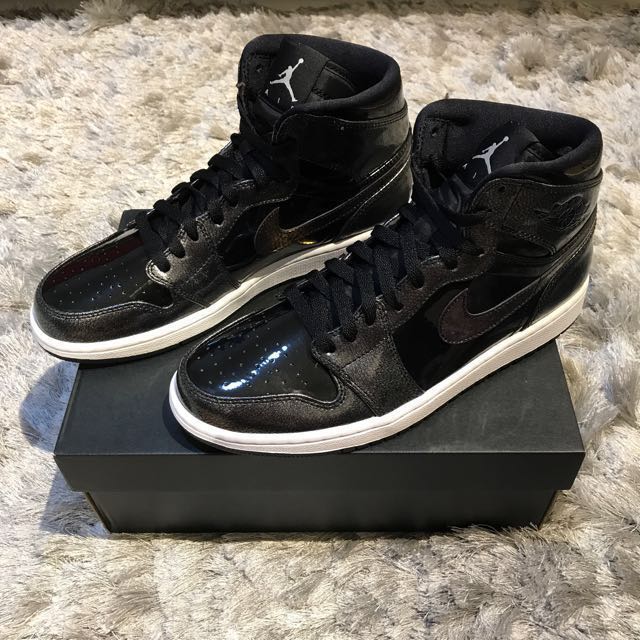 NIKE AIR JORDAN 1 RETRO HIGH BLACK ANTHRACITE US9