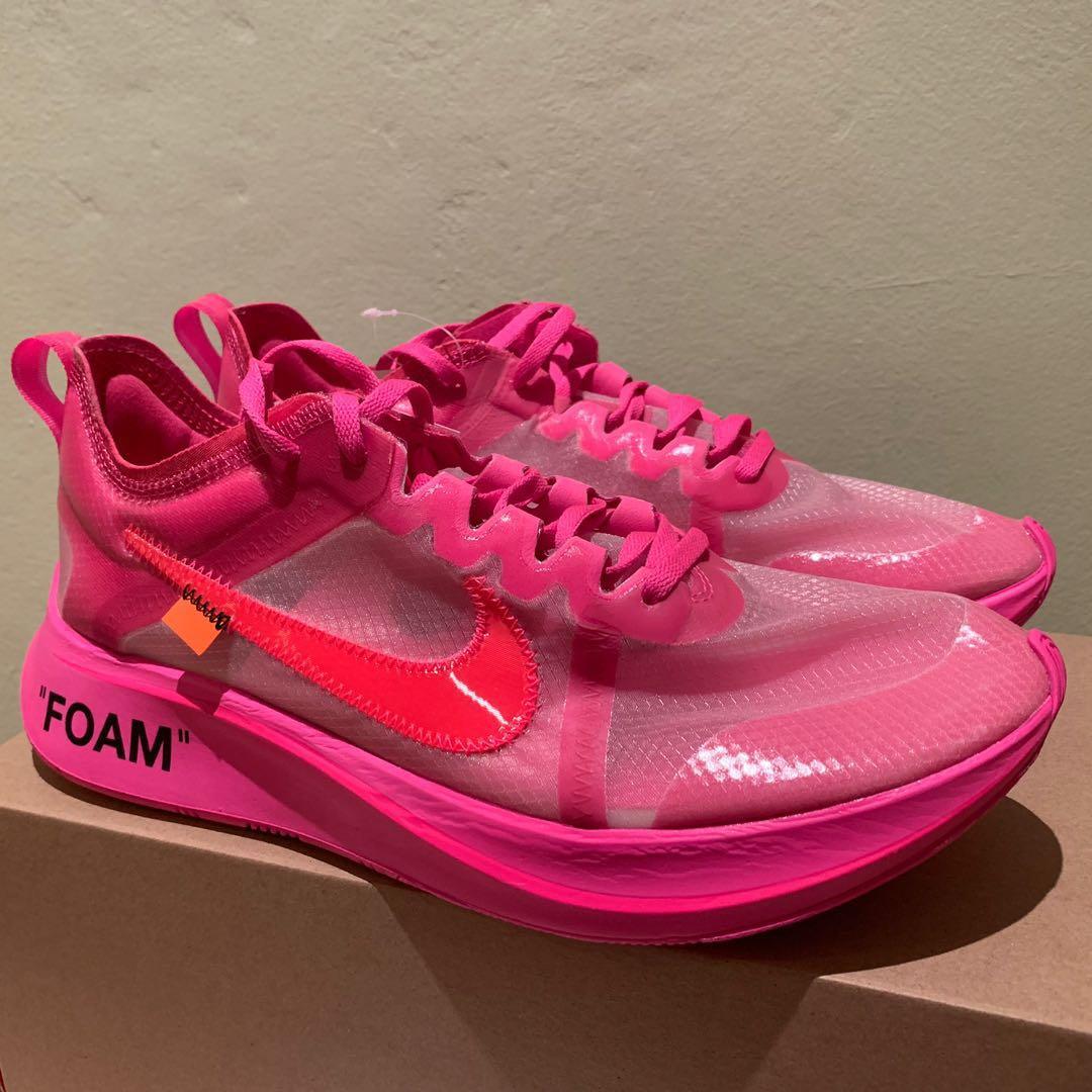 Off white zoom fly pink outfit top