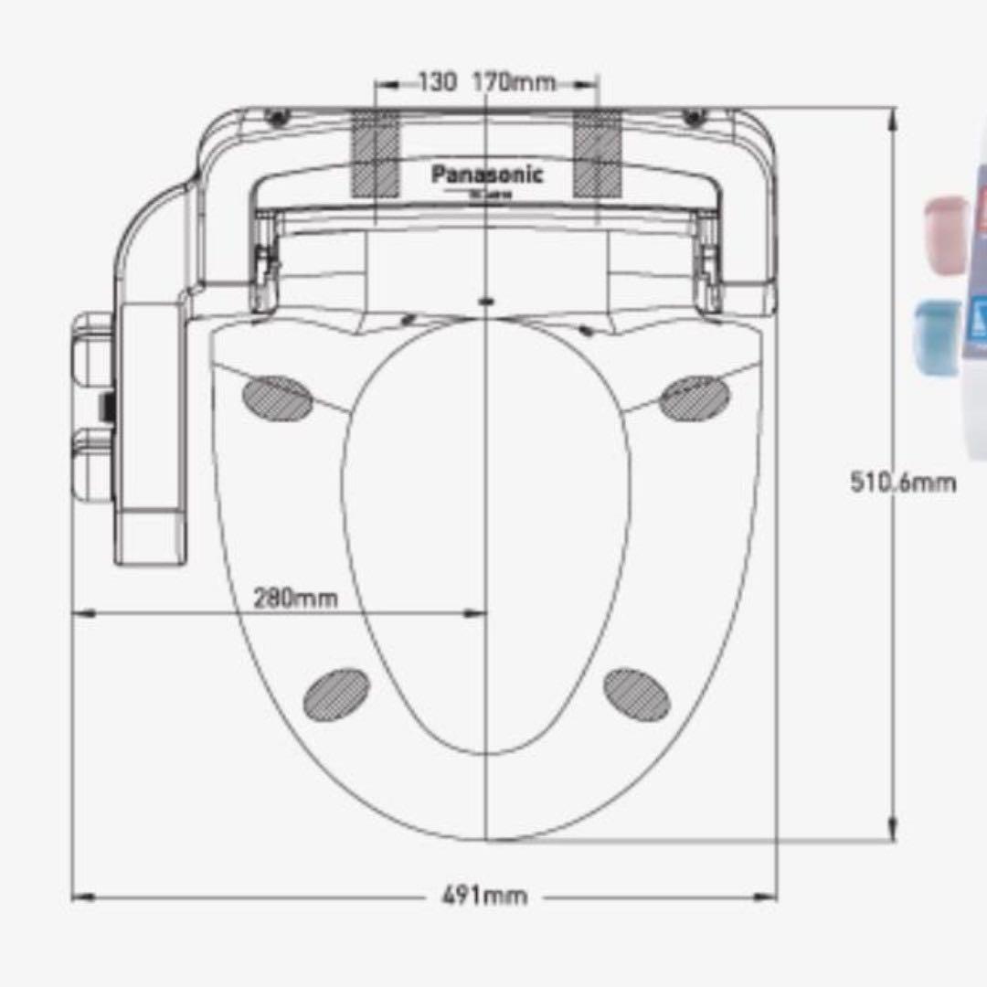 Panasonic Bidet Toilet Seat DLAB10, Furniture & Home Living, Bathroom