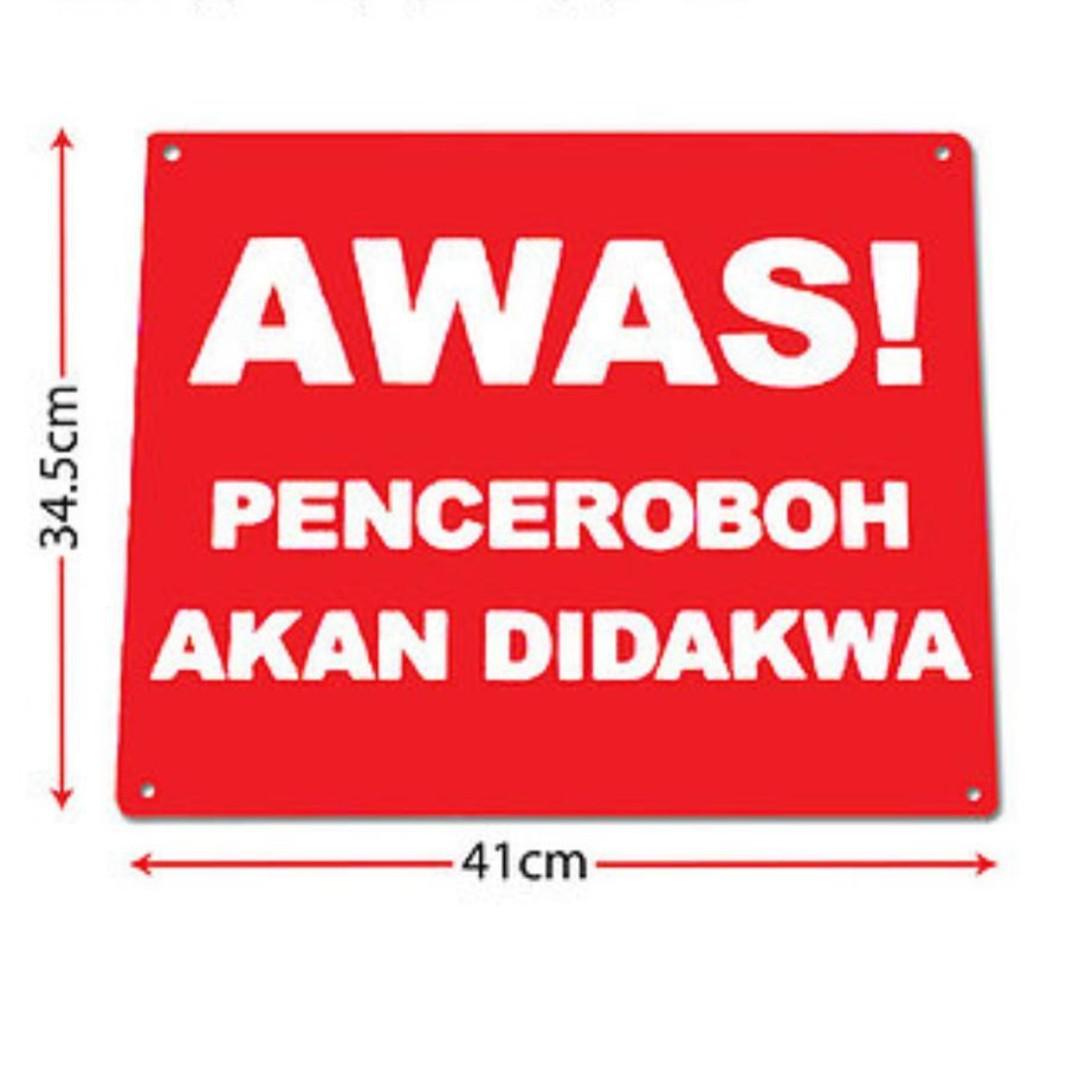 Papan Tanda Awas Everything Else Others On Carousell