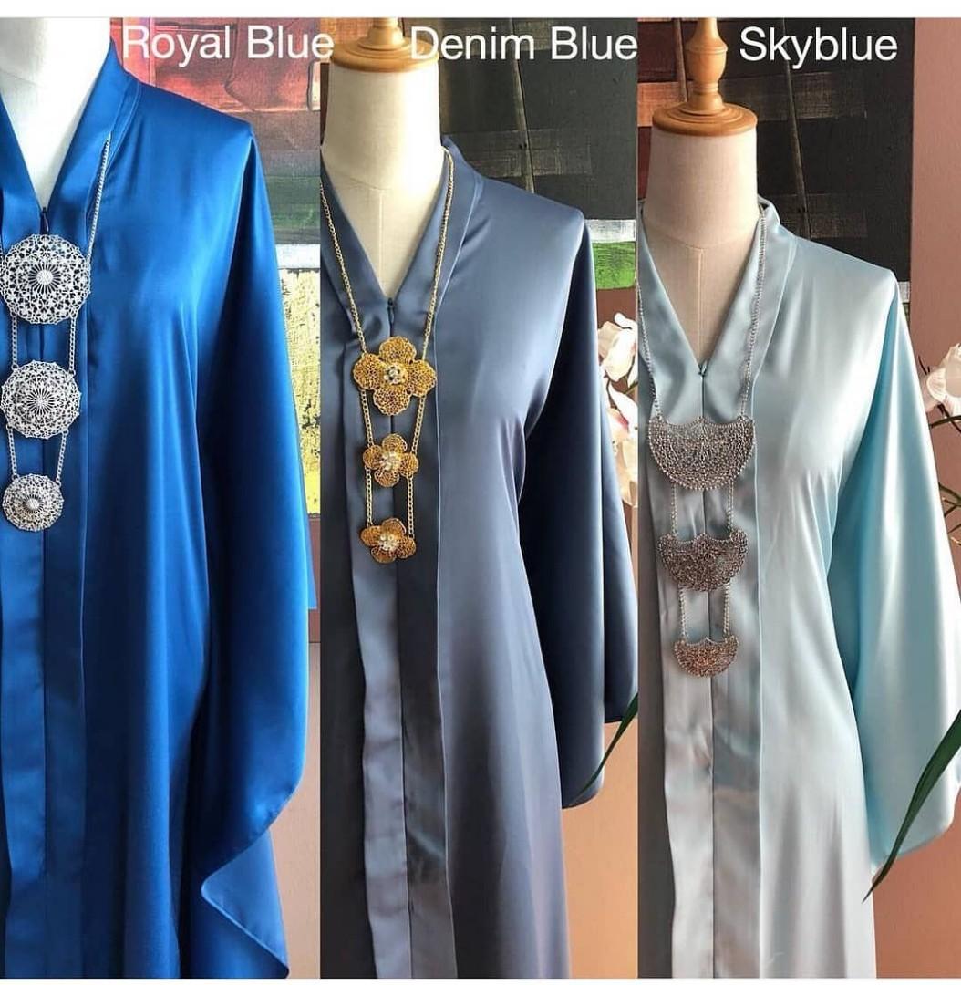 Po Matte Satin Kebaya Kaftan Women S Fashion Muslimah Fashion On Carousell