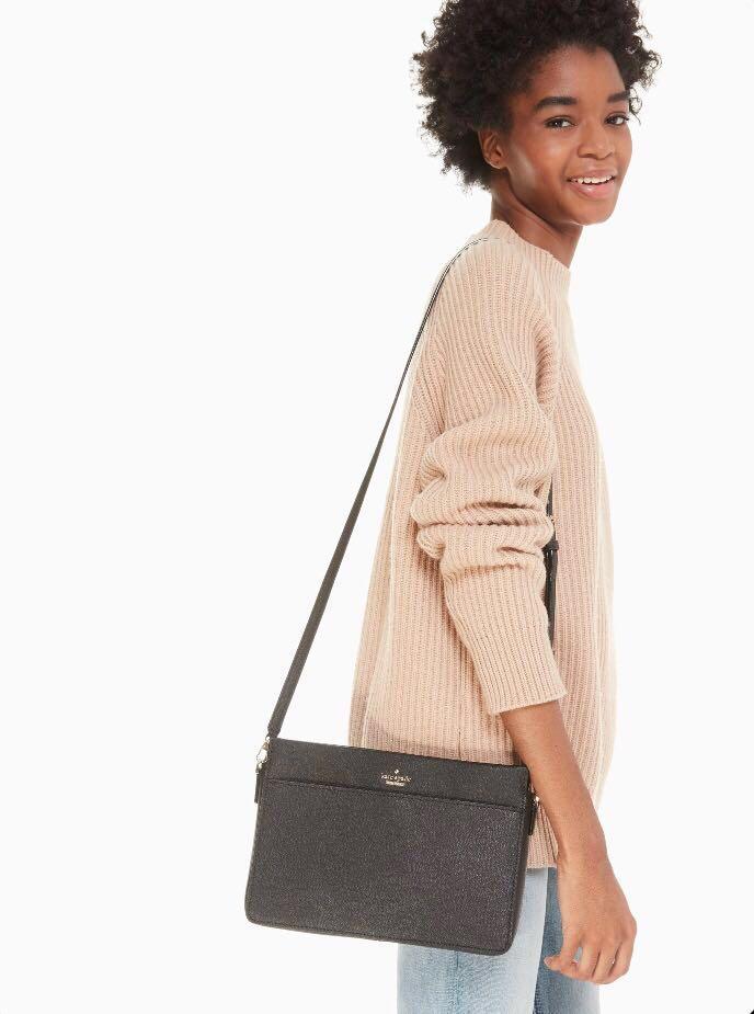 SALE Kate Spade Cameron Street Noelle Crossbody Slingbag Detachable Clutch Black Women s Fashion Bags Wallets Cross body Bags on Carousell