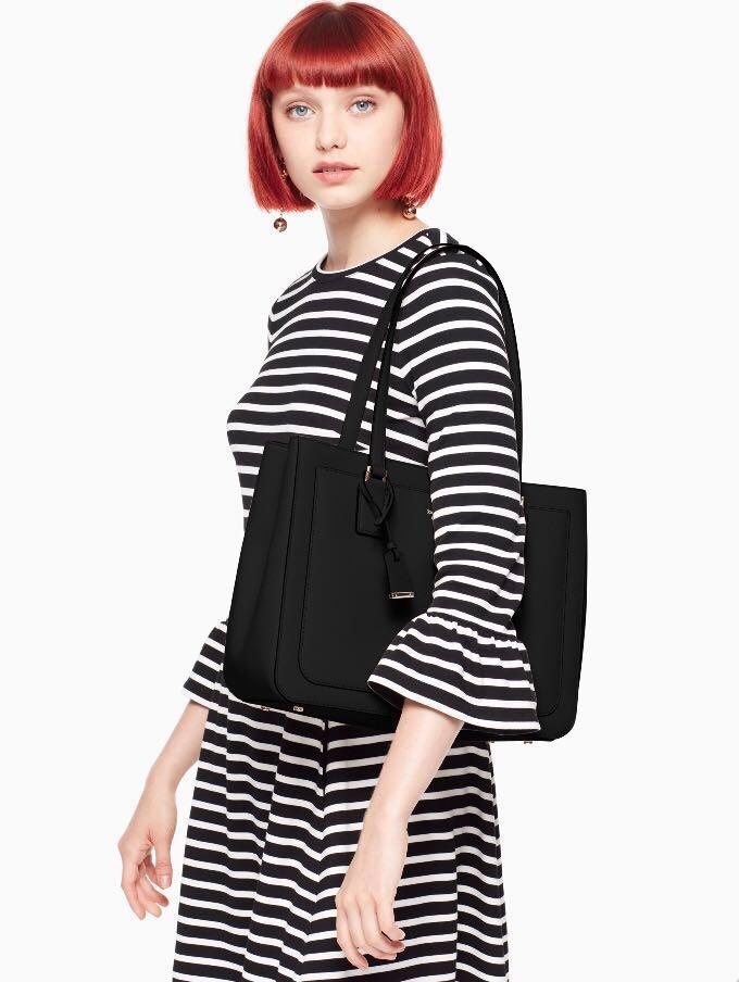 SALE Kate Spade Cameron Street Zooey Handbag Tote Shoulder Shopper Work Bag Black Women s Fashion Bags Wallets Tote Bags on Carousell