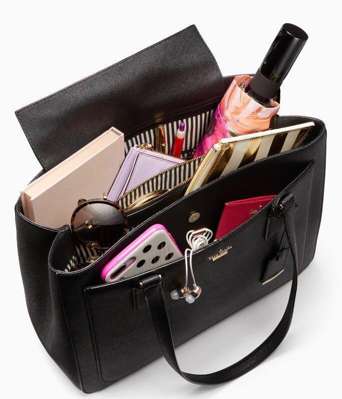 SALE Kate Spade Cameron Street Zooey Handbag Tote Shoulder Shopper Work Bag Black Women s Fashion Bags Wallets Tote Bags on Carousell