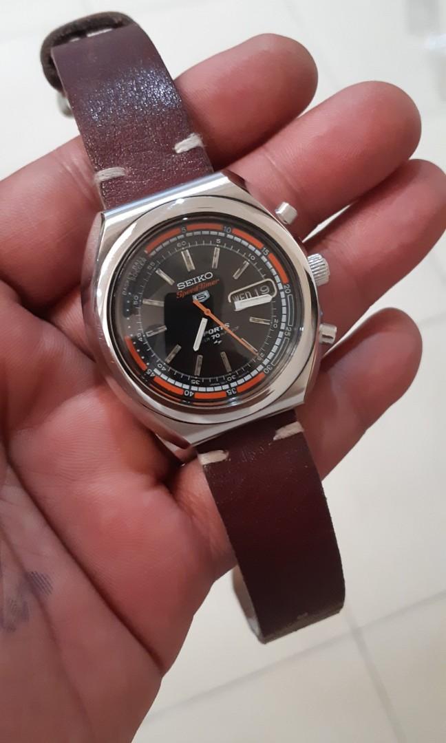 Seiko speedtimer 7017-6000, Fesyen Pria, Jam Tangan di Carousell