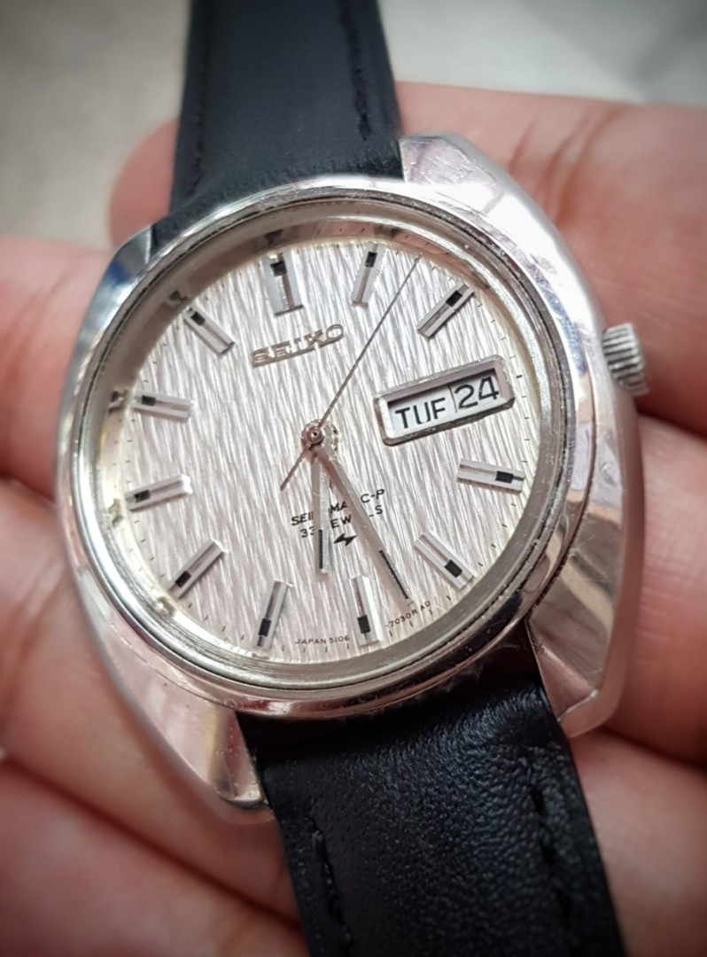 Seiko Vintage Seikomatic 5106-7030 (beautiful textured dial), Men's  Fashion, Watches & Accessories, Watches on Carousell